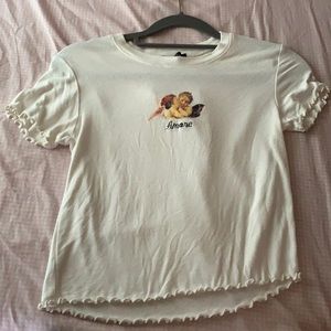 Very cute white crop top